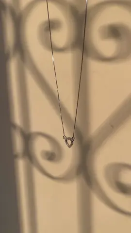 Colar Cravejado Coração ✨🩶 #prata925 #joiasemprata #solune 