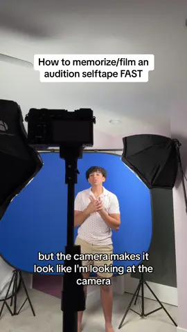 actor lifehack to film a selftape for an audition using a teleprompter #auditiontips #actor #actorlife #commercialactor #teleprompter #theatre #theatretiktok #auditiontape #seltape #auditions #theatreaudition #theatrekid #musicaltheatre #actortiktok 