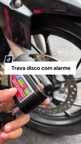 Trava de disco da moto com alarme #honda #moto #motociclista #oficinademotos #dicasdemoto 