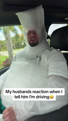 Why he put on a entire bubble suit😫🤣 #drive #suit #fyp 