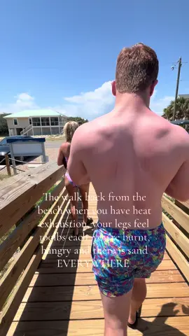 NOT for the weak 🫠 #beachday #walkbackfromthebeach #Summer 
