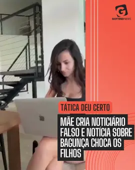 👉E deu certo, hein?!🤣A mãe e influenciadora Erisa Mullai surpreendeu seus filhos Elon e Lux com um 'noticiário' falso usando inteligência artificial. No suposto ‘telejornal’, o âncora fala com uma repórter sobre uma notícia de flagrante de um quarto extremamente bagunçado. Ele diz: “Agora vamos para a principal notícia do dia. As crianças chamadas Elon e Lux que ainda não arrumaram seus quartos. Nossa correspondente especial Maria, se junta a nós. Vamos mantê-los atualizados da situação”.  Diretamente do local dos fatos, a repórter diz: ‘Olá, Oliver!’ e explica a situação: “O chão está coberto de desenhos, brinquedos e a cama está desarrumada. Ou seja: cãos total! Não duvido que se Elon e Lux nao arrumarem hoje, um batahão especial vai vir e levar todos os brinquedos da casa”. Chocadas e atentas no sofá, as crianças se levantam e organizam toda bagunça rapidinho 😄📰🧹