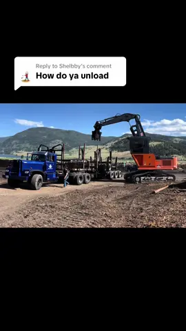 Replying to @Shelbby How do you unload the log trailer?