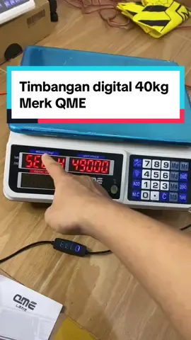 Timbangan digital 40kg Merk QME   #timbangan #timbangandigital #timbangandigitalmurah #timbangandigitalbuah #timbanganbuah40kg #timbanganbuahdigital40kg #timbanganbuah #timbanganbuahdigital 