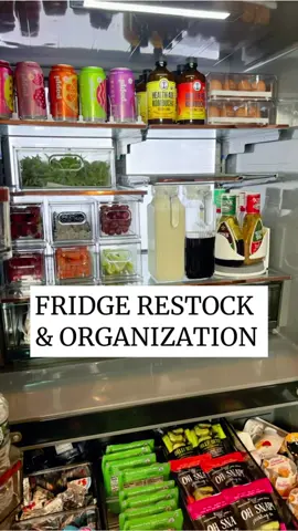 An ASMR satisfying fridge restock 🤩 #fridgerestock #healthylifestyle #sundayreset #kitchenorganization #restock #asmr #restockasmr #asmrsounds #homeorganization #organizedhome #fridgeorganization #foryou #fyp #creatorsearchinsights 