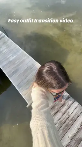 Easy outfit transition idea! 🤍