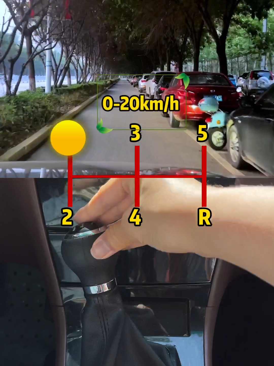 The speed corresponding to the car gear.#driving #skills #tips #knowledge #fpy