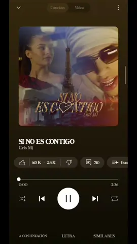SI NO ES CONTIGO AMOR (Cris MJ) Letra #CapCut #sinoescontigoamor #crismj #viral #spotify #tendencia #parati #musica #spotifywrapped #spotify #