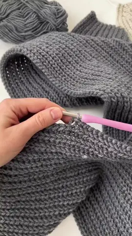 Hướng dẫn móc khăn len giả đan - Nhìn giống đan nhưng thật ra là móc đó #handmadegifts #gift #crochet #knitting #fyp #xuhuong 