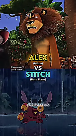 Alex vs Stitch #alexthelion #madagascar #stitch #liloandstitch #disney #waltdisneypictures #dreamworks #dreamworksanimation #edits #battle #jsbattles 