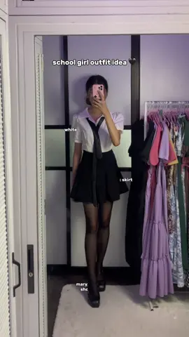 yung tie and stockings nakita ko lang dito samin 🥹 #fyp #schoolgirl #schoolgirloutfit #fashion #outfitideas 