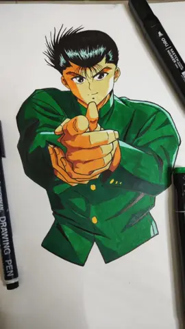urameshi yusuke from yu yu hakusho marker : @deli.indonesia  #sketch #animesketch #animetiktok #yuyuhakusho #yusukeurameshi #90s #fundrawing #fyp #art #animefyp #animefan #delisketchmarker 