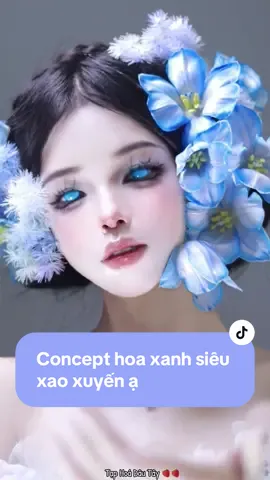 Hoa Xanh- Có Xao Xuyến Lòng Anh 💎💎 #xuhuong #taphoadautay #makeupdouyin #makeup #beauty 