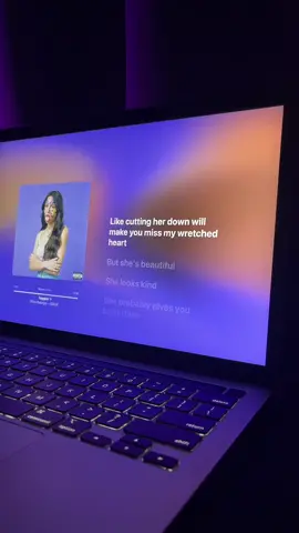 happier - Olivia Rodrigo #fyp #macbook #lyrics #applemusic 