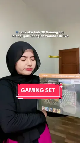 Ayoo join live sekarang dan langsung di CO aja gaming set ini sebelum sold out lagi karena stoknya terbatas #gamingset5in1 #gamingsetraxoo #raxooofficialstore #GamingSetup #GamingOnTikTok 