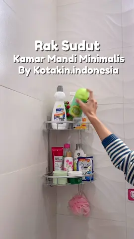 Rak Kamar Mandi Sudut Minimalis 😍 Bahan Besi Alumunium anti karat dan sudah include dengan mur dan baut 💯✅ So tinggal pasang aja 👍 Buruan Checkout Sekarang Yuk 🛍️🛒 . #rakkamarmandi #rakkamarmanditempel #rakkamarmandimurah #raksudutkamarmandi 
