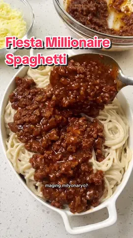 🍝 #FiestaMillionaireSpaghetti — inspired by Million Dollar Spaghetti, this special baked pasta is sure to be the hit at your next celebration.