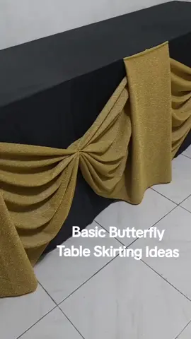 Basic BUTTERFLY DESIGN TABLE SKIRTING IDEAS #partydecor #tableskirting #tableskirting #DIY #tiktok #tiktok #decor #design #ideas #decoration #event #party 