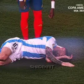 Messi's injury in the final 💔 | CA2024 #foryoupage #foryou #fyp #fy #messi #injury #sad #copaamerica #2024 #viral 