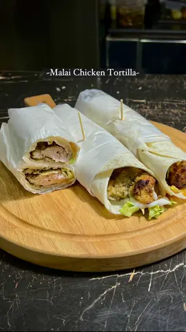 Malai Chicken Tortilla by Behind The Counter. Yt link in bio :) #tiktok #fyp #fy #reels #malai #chicken #tortilla #wrap 