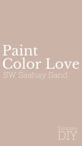 Sashay Sand by Sherwin Williams is a muted beige with pink undertones that can bring warmth to a space while remaining subtle and soft. Sashay Sand works well with a variety of accent colors and can complement both traditional and modern decor. It works really well in spaces where you want to add a touch of color without overwhelming the room. This makes it suitable for bedrooms, living areas, and nurseries. ✨Have you used Sashay Sand in your space? ♥️ Save, Share, and Follow Simplee DIY for more paint and home decor ideas. #sherwinwilliams #sherwinwilliamspaint #swcolove #paintcolor #paintcolors #wallpainting #wallpaint #interiorpaint #interiorpaint #pinkpaint 