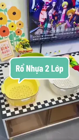 Rổ Nhựa Vuông 23cm, 27cm Hai Lớp Đựng Trái Cây, Rau Củ INOCHI Siêu Xinh, Chất Lượng Nhật Bản#ronhua #ronhuadanang #ronhuavuong #ronhuakemchau #chaunhua 