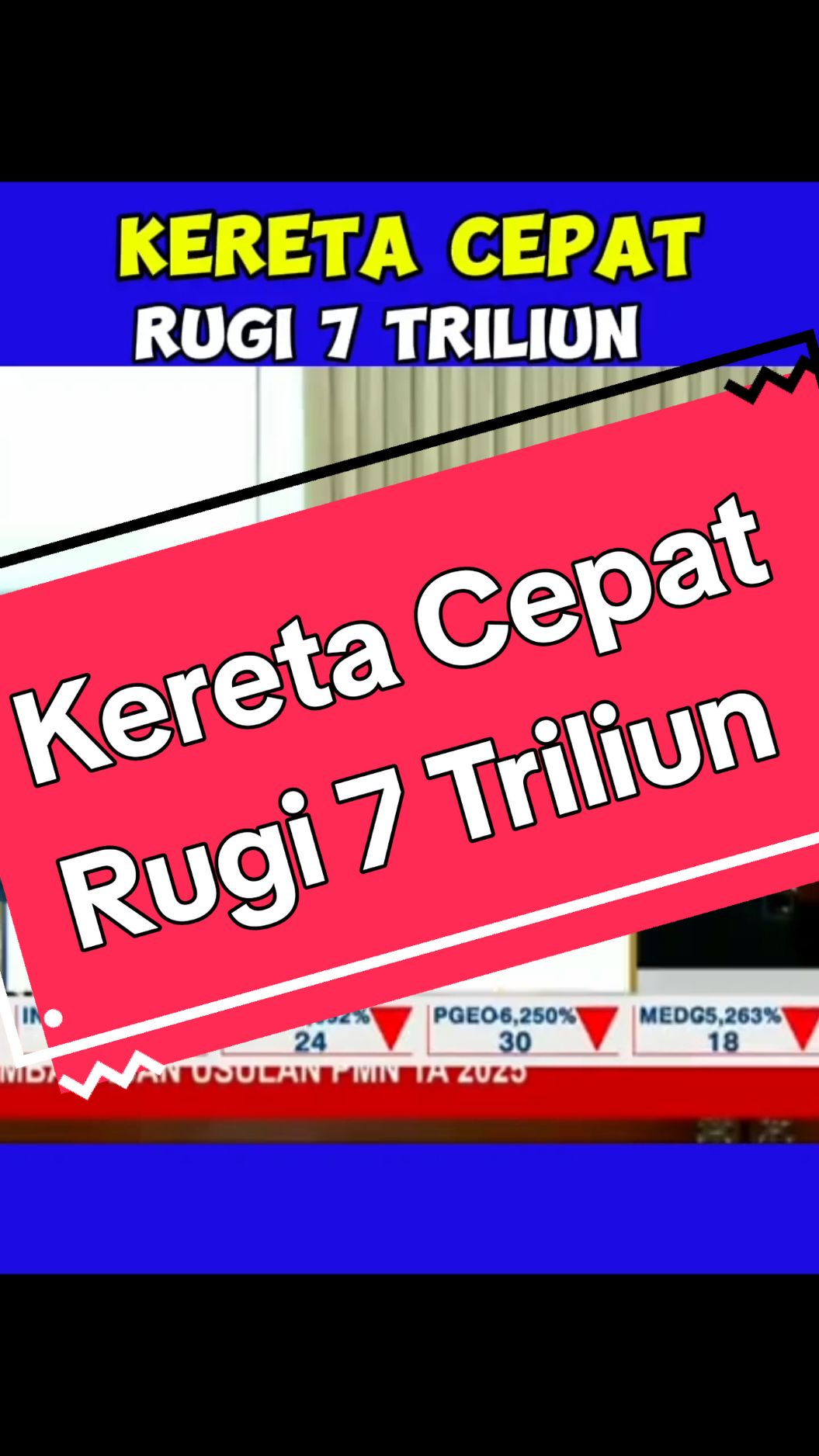 Kereta Cepat Bandung - Jakarta merugi 7 T hingga 2023, dan baru bisa balik modal setelah 38 Th.#bandung #jakarta #kereta #keretacepat #keretacepatjakartabandung #wika #bumn #rugi #dpr #dprri @jokowidodo @Najwa Shihab @KANG EMIL @Mahfud MD @aniesbaswedan 
