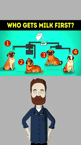 Riddle test: Which dog can drink the milk?