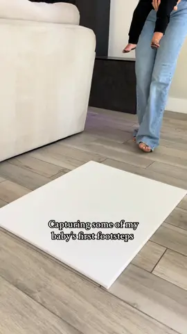 Here is your sign to go get a canvas a capture your baby’s footprints 🥺 #baby #mama #mom #corememory #firststeps #footprints #canvas 