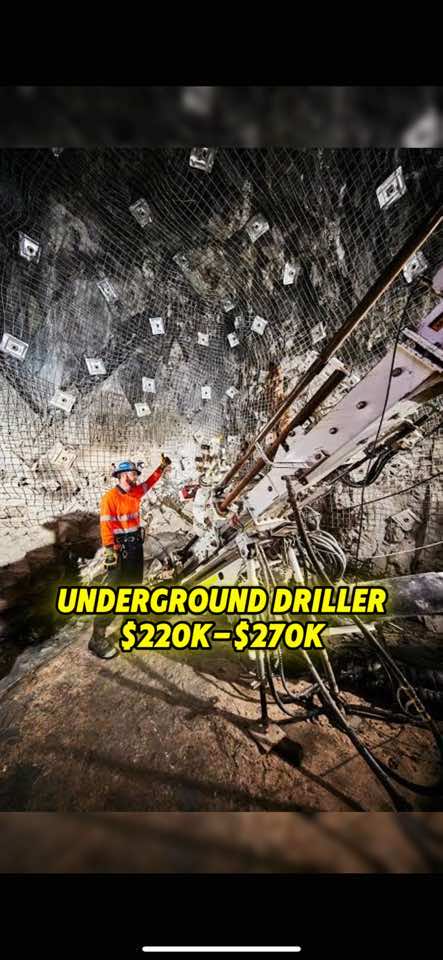Does this job sound like you? A Underground Dimond driller can be a fun and financially rewarding career here in Australia! 🤝🇦🇺 You will start off as a driller offsider for the first year or two on $100k- $130k a year. Depending on how fast you pick the required skill set up to then progress onto becoming the drille. You will then be on $220k- $270k a year ( depending on how many meters you drill) @fifoaus has started a new series of videos, we will be showing you the different roles and pays each jobs bring here in FIFO Australia what job do you guys wanna see next? #fifo#fifoaustralia#flyinflyout#mining#miningaustralia