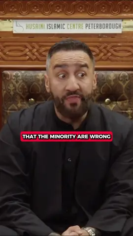 Why the minority aren't always correct. #islam #shia #sunni #sayedammarnakshawani #muharram 