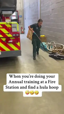 Be rude not to have a go 🤣🤣 #hulahoop #ambulance #Running #mumsoftiktok #fun 