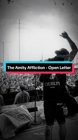 The Amity Affliction - Open Letter #metalcore #theamityaffliction #theamityafflictionopenletter #liriklagu  #metalhead #music #darkvibes #darksong #foryou #fyp #foryoupage 