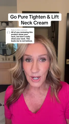 Replying to @Sila The @Gopure Tighten & Lift Neck Cream has made a big difference in my skin.  It has also won an award on The Today Show and is on sale for the Deals for You Days 🏆 #womenover50 #matureskincare #over50skincare #dealsforyoudays #neckcream #over50skin