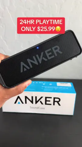 The sound quality on this is absolutely amazing, was so surprised by the size of it and the price being under the $26 is crazy! @soundcore by Anker #bluetoothspeaker #speaker #wirelessspeaker #anker 