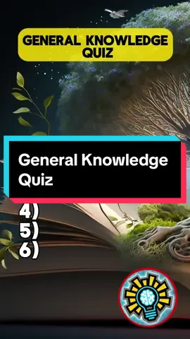 You Are a Genius If You Answer These Six General Knowledge Questions! 🧠✨ #GeneralKnowledge #QuizChallenge #SmartQuiz #Trivia #quiz #FYP 