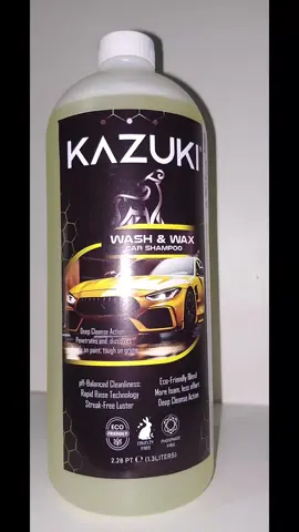 1.3 Liters Kazuki Car Shampoo #carshampoo #Car Shampoo With Wax And Foam #washandwax #carwash #carwax #kazuki 
