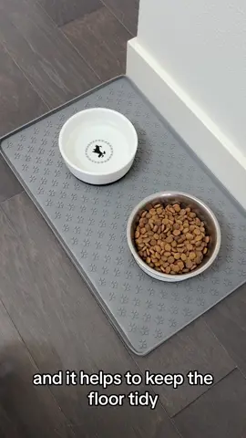Get this waterproof feeding mat for your furry friend today! #petshop #quality #feedingmat #waterproof #rarefinds #petfinds #placemat #PetsOfTikTok #petlover #CleanTok 