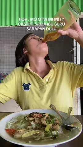 sarapan dulu disana gaada kantin 🙏🏼 #infinitycastle #animetiktok #demonslayermeme 