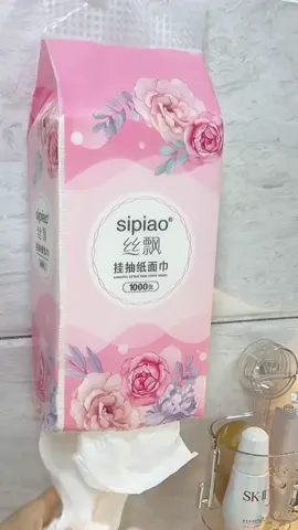 Giấy Rút Treo Đa Năng SIPIAO Hoa Hồng 1 thùng 10 gói