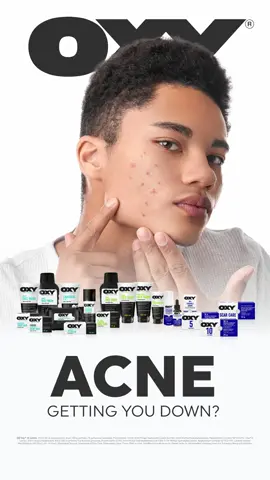 Acne getting you down? Try one of our OXY ranges; Sensitive, All skin types or Treatment products.  Be the most confident you there can be 🙌 #OXYSouthAfrica #SkinCare #ClearSkin #BeConfident #SelfCare 