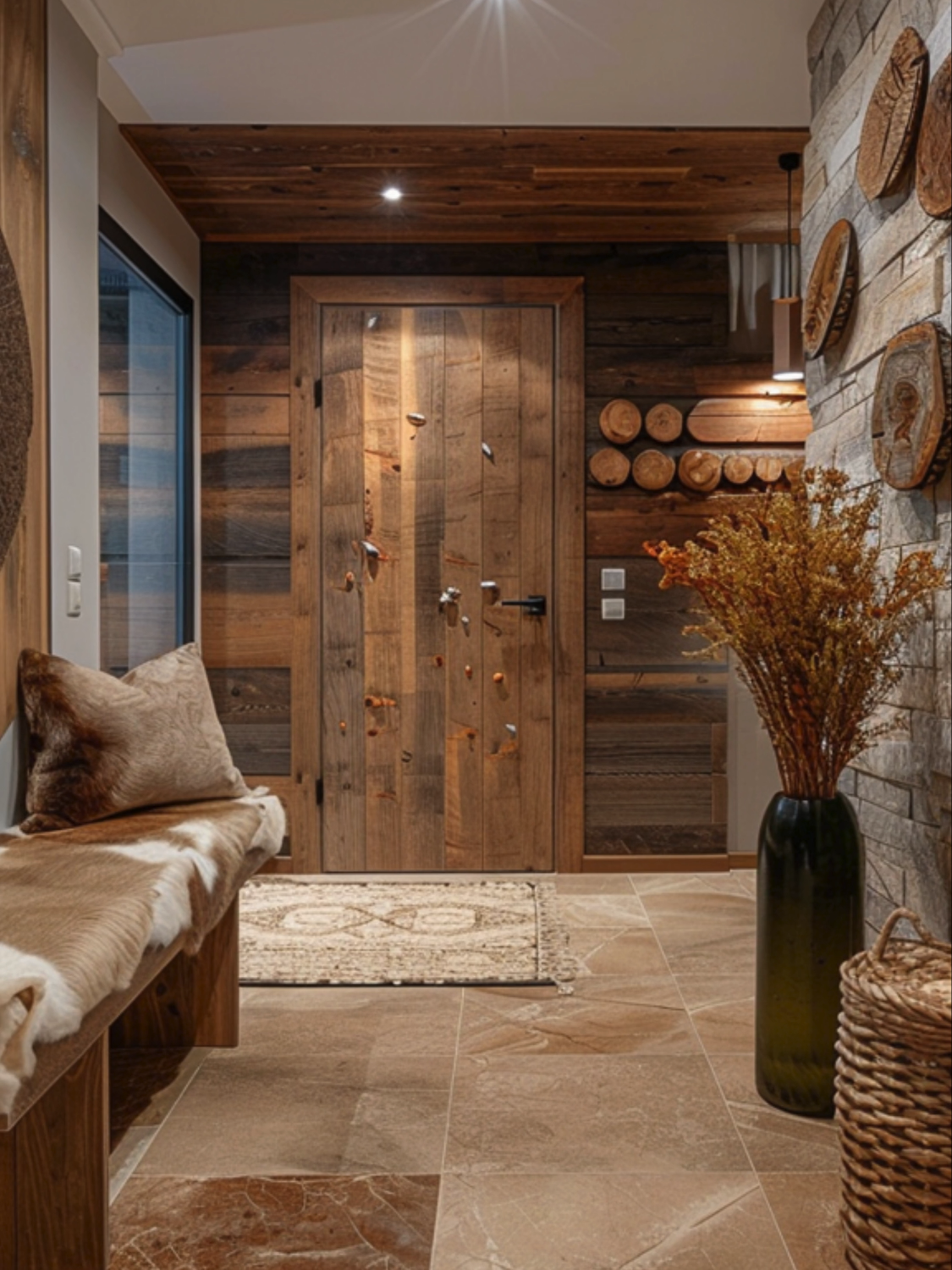 #where #style #meets #inspiration  #entrance #entrancedecor #entrances #woodenentrance #woodenentrancedoor #beigehome #eingangsbereich #eingangsbereichverschönern #eingangsbereichdekorieren #einrichtungsideen #einrichtungsideen #interiorideas #interiorinspiration #interiorinspirations #beigehomedecor #beigehouse #rusticdecor #rusticdesign #rustichome #rusticentrance