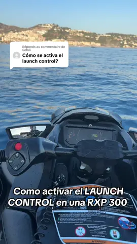 Réponse à @Sefuii Hola amigos del agua ! Para activar el modo launch control, en este caso en una Seadoo RXP 300 RS del 2022 (no todos los modelos disponen de este modo) es muy facil.  Simplemente tenemos que pulsar a la misma vez los dos botones del comodo izquierdo a la misma vez hasta que nos salga el mensajito azul en pantalla.  Que hace el “launch control” ?  Regula la posicion del Trim / VTS automaticamente mientras la moto accelera, para que no se levante tanto el morro y salga mas fuerte agarrando perfectamente al agua.  #seadoorxp #launchcontrol #tutorial #acceleration #motodeagua 