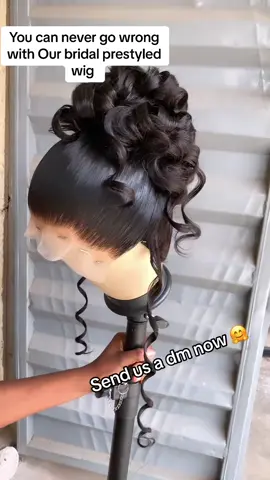 Easily enhance your look with our high-quality bridal pre-styled wig. Our delivery is nationwide ✈️🚚. 📌 To order for our bridal prestyled wig kindly send us a dm or click the link on our bio. 📌 To enroll for our physical & online class kindly WhatsApp this number 09036909569 📌To book our bridal makeup & Hairstyling services kindly send us a dm  #fyp #hairstylist #smallbusinesscheck #gluelesswig #fyppppppppppppppppppppppppppppppppppp #bridalhairstylist #bride 