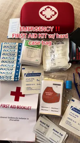 Isa sa importanteng bagay na kailangan mo.  #firstaidkit #emergencykit #emergencyfirstaid #firstaidkitbag #lifesaver #travelessentials 