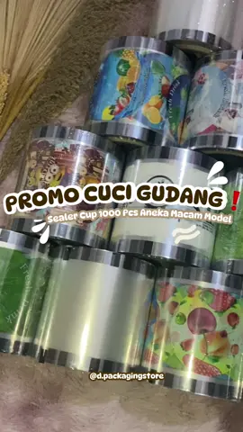 CUCI GUDANG WOIII‼️ Sealer cup 1000 Pcs, cocok untuk jualan minuman anda🫡 #mrbeast #mpls2024 #williesalim #spain #cupsealer #lidsealer #plastik 