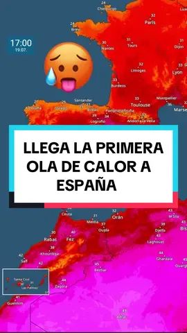 ⚠️🌡️ Se confirma la llegada de la primera ola de calor del verano a España.  #España #parati #foryou #fyp #foryoupage #viral #alerta #trend #tiktok #TiempoyRadar