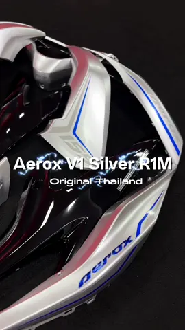 #aerox V1 SILVER R1M 🇹🇭 Set keramat paling hots utk minimalist style, simple but nice🩶🖤 #jetskidarat💨🚀 #nvx155 #nvx #aerox155 #fypシ 