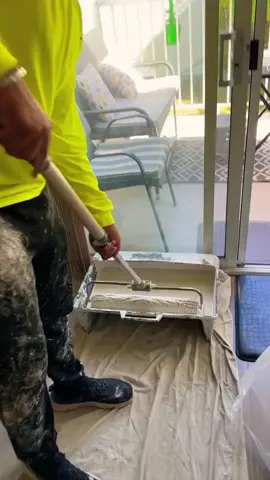 Satisfying Roller Painting #roller #rollerpainting #fyp #painter #paint #satisfying #painting #wallpainting #foryou 