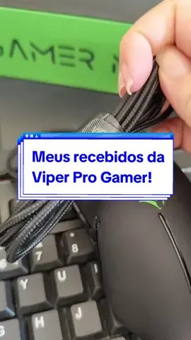 Graças a @Gyovanna Feitosa e a Viper Pro Gamer, ganhei esse mouse lindão durante a gamescom latam, vem ver todos os detalhes 🥹💚✨ . . . #gamer #viperprogamer #perifericos #recebidos .